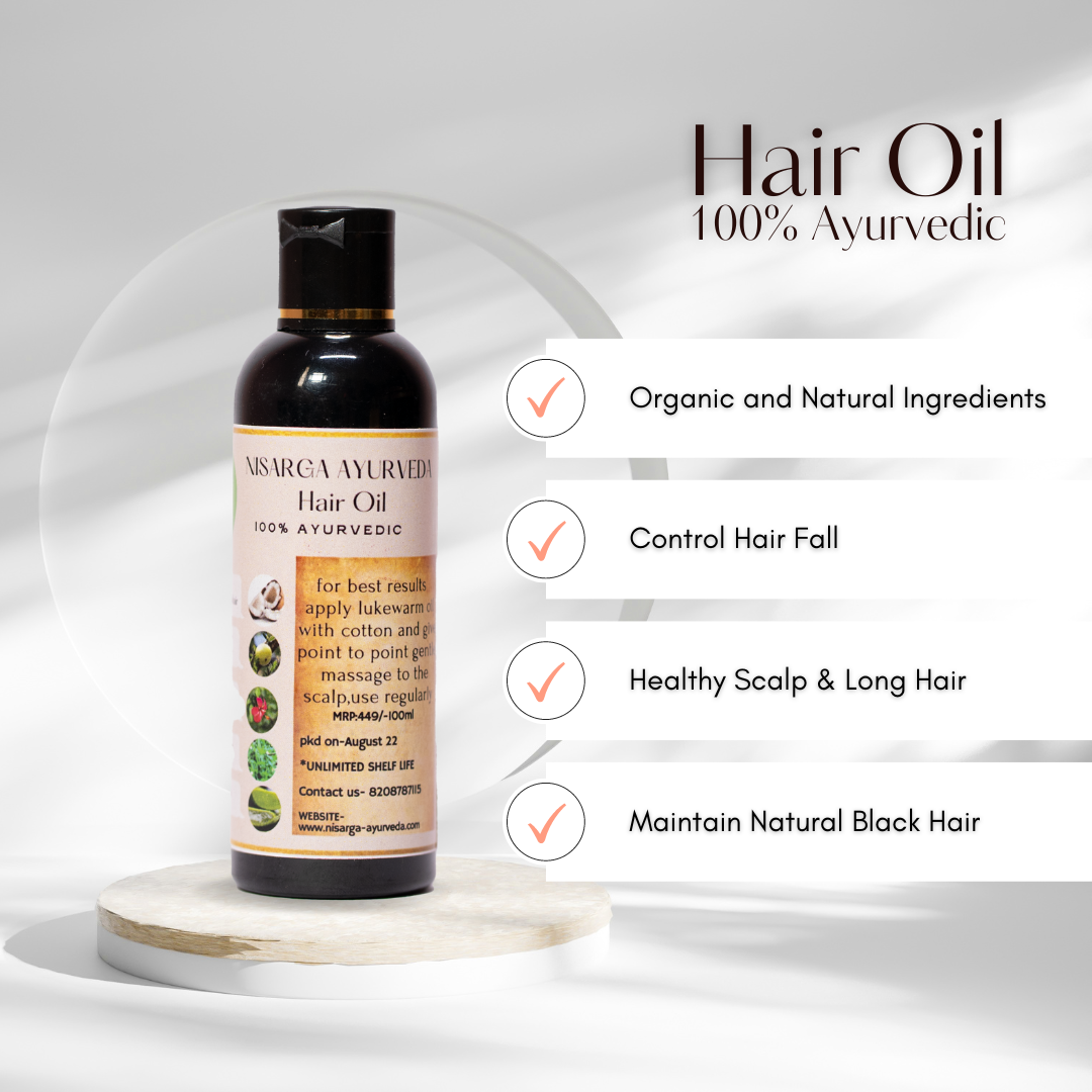 Trideify: Crafting Visual Excellence for Nisarga Ayurveda's 100% Ayurvedic Hair Oil