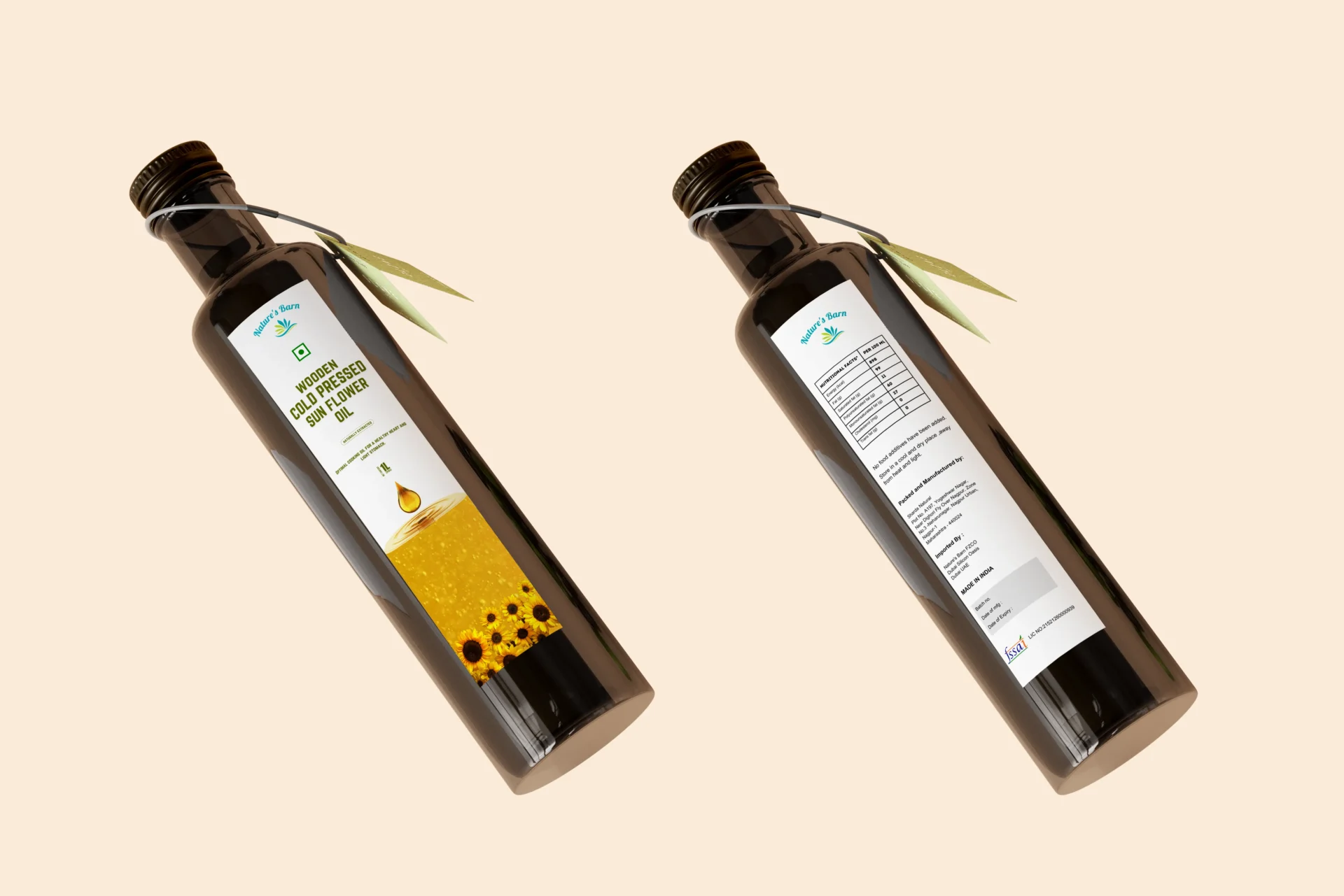 Nature's Barn: Pure and Organic Cold Pressed Sunflower Oil