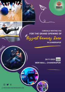 Join Us for the Grand Opening of Chandrapur's Biggest Gaming Zone - Trideify's Inviting Design